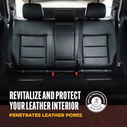 Legendary Leather Conditioner 16oz - Cleans, Conditions & Protects Car Interior - Leather Cleaner and Restorer for Car Seats, Plastics & Vinyl | Satin Finish, Non-Greasy - size: Leather Conditioner 16oz