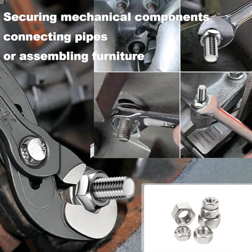 25 Pcs M12-1.75 Hex Nuts, 304 Stainless Steel | Standard Metric Coarse Thread, Hardware Nuts - size: M12 (25Pcs)