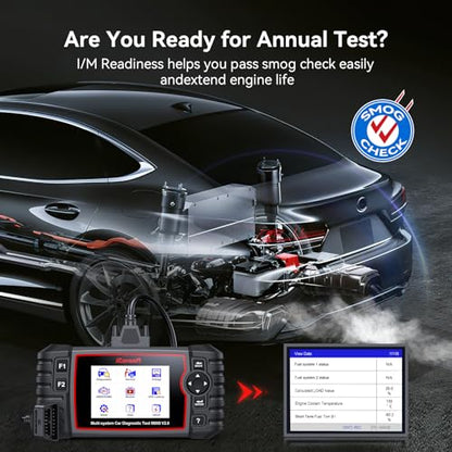 iCarsoft M900 V2.0 Full Systems Diagnostic Scan Tool for Mercedes Benz/Sprinter/Smart/Maybach from 1996–Present OBD2 Scanner Code Reader 9 Resets Battery Test CAN-FD AUTOVIN Lifetime Free Update - style: Wider Systems In-depth Scan
