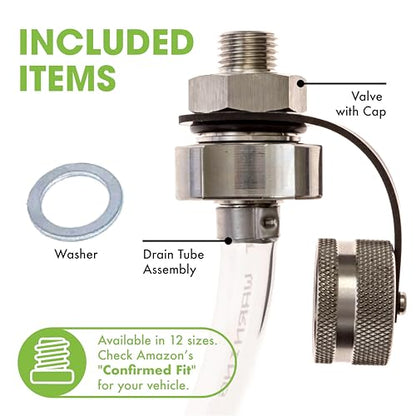 ValvoMax Oil Drain Valve – Quick Twist Oil Drain Plug for Mess-Free DIY Oil Changes – No Tools Required – M12-1.50 Thread Size – Veteran-Owned American Brand - size: M12-1.50