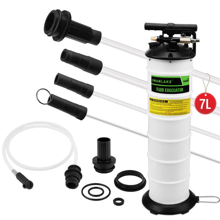 SWANLAKE 7 Liter Pneumatic/Manual Fluid Extractor Pump, Oil Changer Vacuum Fluid Extractor, Oil Change & Fluid-Change Tool - size: 7L