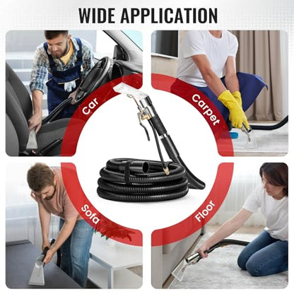 Extractor Attachment Kit for Shop Vac, Extractor Kit with Wand Hose Adapter Fit Carpet Sofa Car Cleaning for Home and Auto