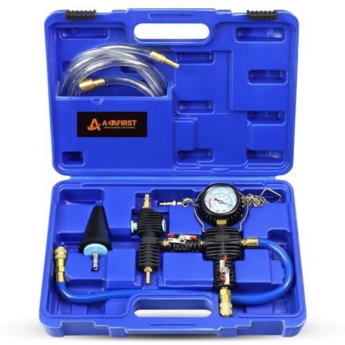 Coolant Vacuum Refill Kit, Cooling System Radiator Vacuum Purge & Fill Tool Kit, Automotive Coolant Filler with Universal Adapter Hoses for Car Motorcycle Truck Airlift Use Blue - color: Blue Case