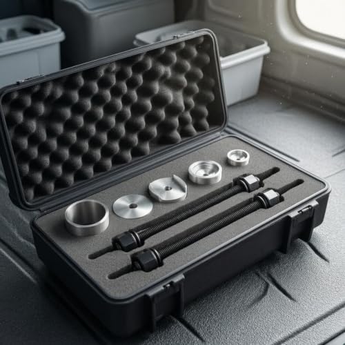 Automotive Com Tool Set Shock Absorber Bushing Press Kit Joint Bushing Removal Installation Carbon Steel Construction Workshop Garage Suitable for Mechanics Auto Repair Home Garage