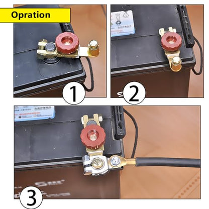 Battery Load Tester, Alternator Load Tester 12V 6V with Voltmeter Alligator Clips, Top Post Battery Disconnect Switch for Car, RV, Truck, Marine, Boat - color: Battery Load Tester+Battery Disconnect Switch