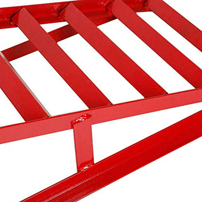 TYFYB 2 Pack 10000lbs Capacity Low Profile Car Lift Service Ramps Truck Trailer Garage Automotive Hydraulic Lift Repair Frame Lift Height Hydraulic Vehicle Ramps Red Red-2 Pack