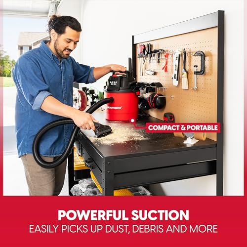 Vacmaster 2.5-Gallon 2 Peak HP Wall Mount Wet/Dry Vac- VOMCM205P 1101 - size: 2.5-Gallon
