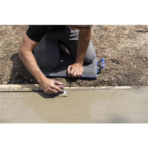 Marshalltown Foam Concrete Kneeler Board with Extra Large Handles | 19 x 13 inch foam cushion, extra-large grips, rigid polypropylene tray, concrete knee board and kneeling pad. KB451