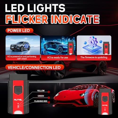 Autel MaxiVCI V200 Vehicle Communication Interface OBD2 Connector Bluetooth Adapter Work with MS906PRO MK906PRO TS ITS600 KM100 BT608 BT609 Wireless VCI200 Diagnostic DoIP CAN FD