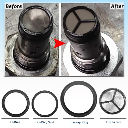 Bonbo 6.0 IPR Valve Socket & Oil Rail Adapters Kit & 6.0 High Pressure Oil Pump IPR Valve Air Test Fitting Tool with Seal Kit, Fits for Ford 6.0L Powerstroke Diesel Engine (8 Pack) - size: 8PCS Set