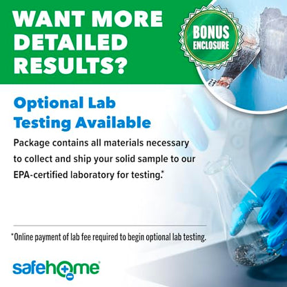 Safe Home® Lead in Solids Combo Test Kit – 10 DIY Swabs + Optional Testing at our EPA Certified Lab – Made in the USA for Homeowners & Contractors – (1 Pack)