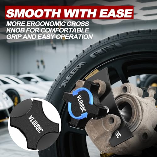 Brake Caliper Compression Tool, Heavy Duty Brake Pad Spreader Tool, caliper piston compressor tool for Compressing Inner Pad, Disc Brake Pad Spreader Tool Suitable for Most Cars and Light Trucks