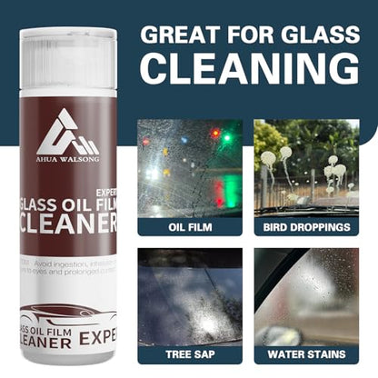 Glass Polish 1.7oz (50ml), Cerium Oxide Glass Polishing Compound for Car Windshield, Mirror, Headlights, Scratch Remover, Oil Film Cleaner, Stain & Water Spot Removal, Restores Clarity, White