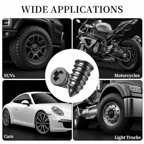 Tire Repair Kit, 60PCS Rubber Tire Repair Plugs, 3-in-1 Ratchet Tool | With Screwdriver, Needle Nose Pliers & EVA Storage Case, Tubeless Emergency Repair Kit for Car, Motorcycle, SUV & Truck