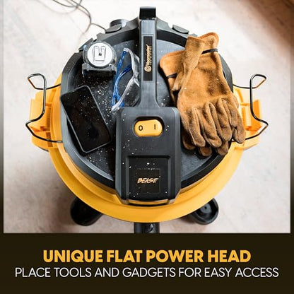 Vacmaster Professional Beast Series 16-Gallon 6.5 Peak HP Wet/Dry Vacuum- VJH1612PF 0203 - size: 16 Gallon