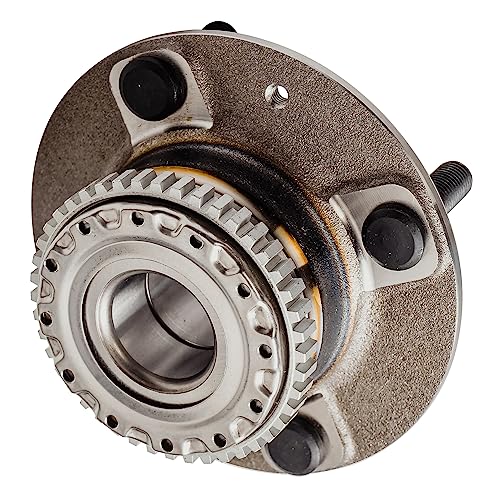 Detroit Axle - 2 Rear Wheel Bearing Hubs for 2001-2006 Hyundai Elantra, 2005-2009 Kia Spectra Spectra5, Wheel Hub Bearings Assembly Set Replacement, Pair Hubs - style: 512195 x2/Pair