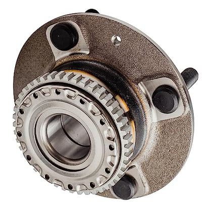 Detroit Axle - 2 Rear Wheel Bearing Hubs for 2001-2006 Hyundai Elantra, 2005-2009 Kia Spectra Spectra5, Wheel Hub Bearings Assembly Set Replacement, Pair Hubs - style: 512195 x2/Pair