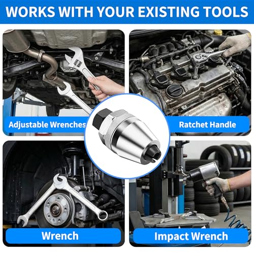 Damaged Bolt Extractor and Stud Remover Tool | Manual Grip Mechanism for 1/4" to 1/2" Broken, Stripped, Rounded or Rusted Bolts