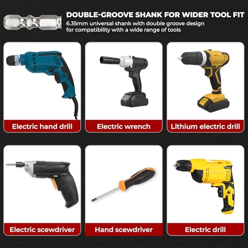 9PCS High Magnetic Screwdriver Drill Bit Set 2025 Upgrade, Premium Universal Strong Durability Anti-Slip Anti-Shock Impact Driver Bit for Home DIY Profession, Electric Screwdriver Hexagonal Shank