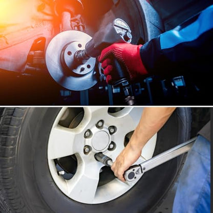 HARFINGTON Deep 6-Point Impact Socket 1/4" Drive 5mm Metric Socket 50mm (2") Long with 1/4" Hex Shank Adapter, CR-V Steel Socket Adapter Accessory Tool Set Kit for Hex Bolts Nuts - size: 5mm x 50mm