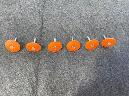 Sandbaggy 1" Plastic Cap Roofing Nails - Ring Shank, Electro Galvanized - Roof Underlayment, Felt Paper, House Wrap, Tar Paper (300)