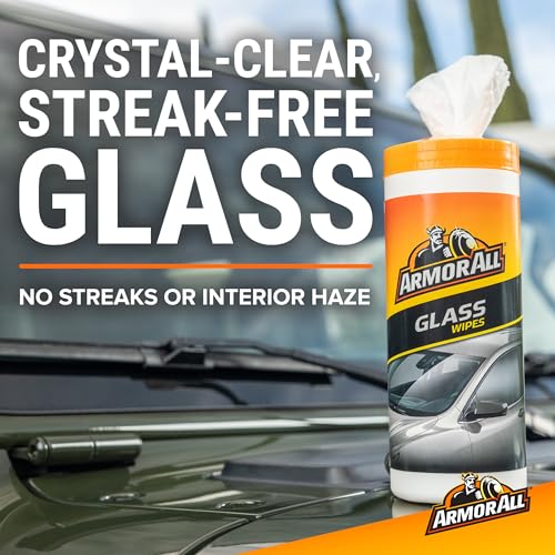 Armor All Car Cleaning Kit, Glass Wipes, Protectant, Wash & Wax, Tire Foam | 4-piece car wash detailing kit with ammonia-free glass wipes and UV protectant spray for interior surfaces - style: Complete Car Care Kit 5pc