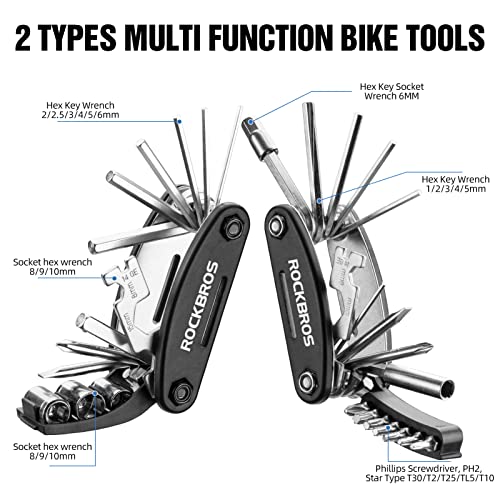 ROCKBROS 16 In 1 Multi-Function Bike Tool Kit - Allen Wrench | Portable - style: 16 in 1 Tools