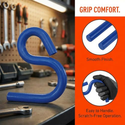 Car 6007 Lower Control Arm Prying Tool, Specialty Lower Ball Joint Press Separator Helper for 7/8" Diameter Pry Bar, Suspension Bushing Remover Pry Tool, Universal for Vehicles (Blue) - color: Blue