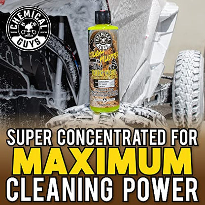 Chemical Guys, Tough Mudder Heavy Duty Foaming Soap, Lemon Scent, 1 Gallon | Heavy-duty foaming soap blasts mud and grime off trucks, ATVs and off-road rigs in cannons, guns or buckets - size: 128 Fl Oz (Pack of 1)