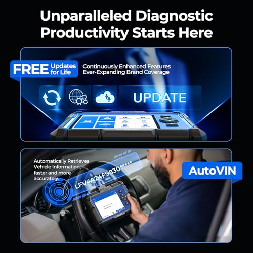 TOPDON AD600S OBD2 Scanner, 9 Reset Services, Lifetime Free Update, CAN FD | Diagnostic Tool, ABS SRS Transmission Engine Code Reader, Oil Reset, Brake/BMS/SAS/DPF/TPMS/ETS Reset, Injector Coding