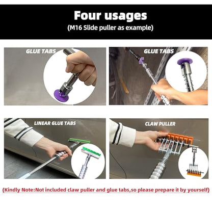 M16 Big Size Heavy Duty Auto Slide Hammer Dent Remover Tools for Car Dent Paintless Repair (Slide Puller)