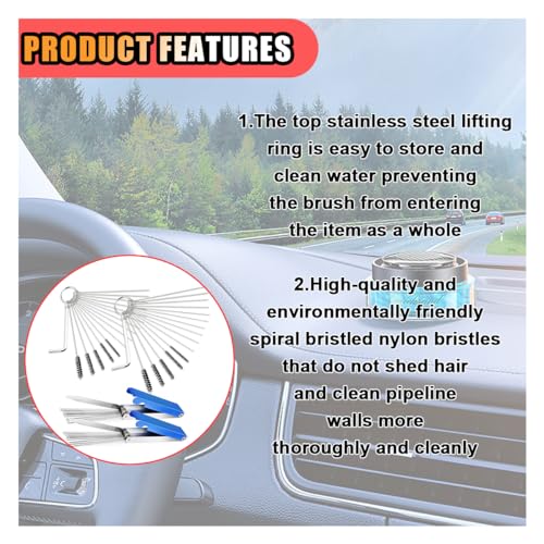 JOYCOURT 2Set Carburetor Torch Tips Cleaner Cleaning Kit, 26 Cleaning Set+20 Cleaning Needles+10 Nylon Brushes + 2 Throttle Wrenchs for Motorcycles Welder Spray Nozzles Weed Wacker Carb Cleaner - size: 2 Set with Cleaning Needles