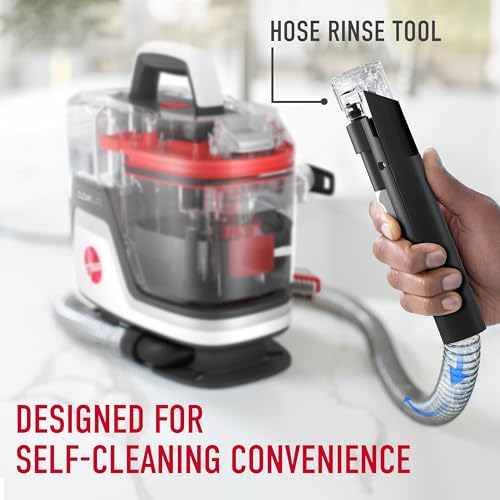 Hoover CleanSlate Plus Portable Carpet + Upholstery Spot Cleaner Machine | Powerful Suction with Versatile Tools, Pet Stain Remover, Car and Auto Detailer, Pair with Hoover Carpet Cleaner Solution - style: CleanSlate Plus