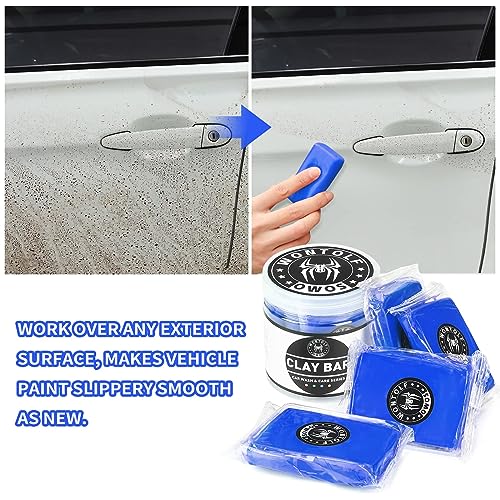 Wontolf 10 Pack Clay Bars Auto Detailing Premium Grade Magic Clay Bar Kit Car Detailing Kit with Washing and Adsorption Capacity for Car Detailing Car Wash Clean - color: Blue