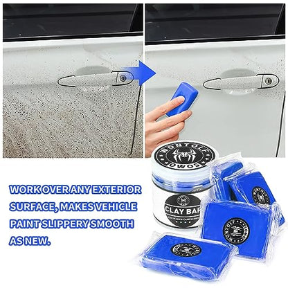 Wontolf 10 Pack Clay Bars Auto Detailing Premium Grade Magic Clay Bar Kit Car Detailing Kit with Washing and Adsorption Capacity for Car Detailing Car Wash Clean - color: Blue