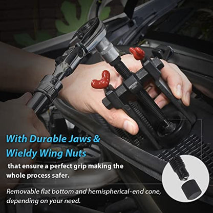 FIRSTINFO Universal Windshield Wiper Arm Puller and Battery Terminal Remover | Adjustable hook jaws • Heavy duty • Narrow-space access • Patented design • Made in Taiwan
