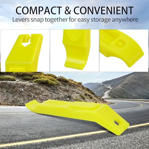 Tire Lever Bicycle Repair Tools Tyre Lever Tire Removal Tool for Tire Removal and Installation, Fits Most Bicycle Tires - color: 2 Pack Yellow