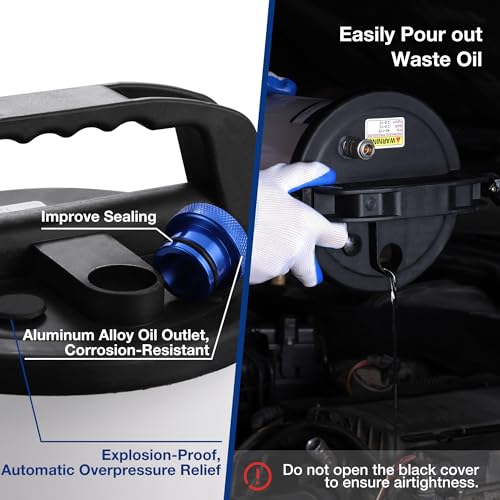 WORKPRO 3L Vacuum Brake Bleeder Kit, Pneumatic Brake Bleeder for One Person | 1L Brake Fluid Refill Bottle, 22 Adapters, Air Coupler & Gloves, Brake Bleeding Tool for Various Vehicles, Motorcycles
