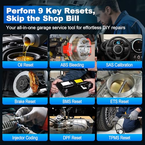 ArtiDiag600 Pro OBD2 Scanner Diagnostic Tool - TOPDON Automotive Scan Tool with Full Systems, Car Code Reader with 9 Reset Services for DIY & Professional, Lifetime Free Update