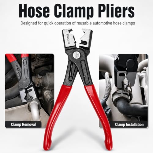 Electrical Disconnect Pliers for Cars, Automotive Connector Disconnect Tool Set with 8Pcs Terminal Removal Tools, High Carbon Steel Removal Pliers Kit for Cars, Trucks & SUVs