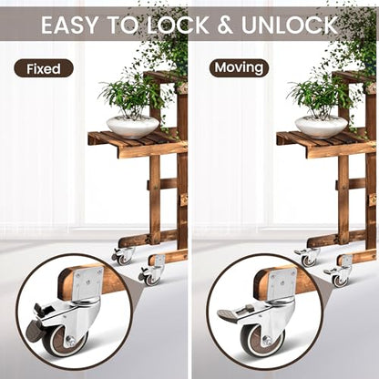 Nefish 3 Inch Side Mount Casters Wheels, L-Shaped Rubber Caster Set of 4, Ball Bearing 360 Degree Plate Swivel Castors Wheel 1000 LBS, Casters Wheels for Furniture, Baby Bed, Kitchen, Cabinet, Table - style: 3 IN L-Shaped (4 Pack)