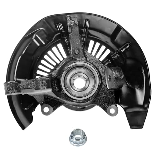 Detroit Axle - Front Wheel Bearing Hubs Brake Calipers for Lexus RX350 | Lexus RX450h Toyota Highlander, Steering Knuckles & Wheel Hub Bearings Disc Brake Calipers w/Brackets Replacement - size: 4BU50496/Kit