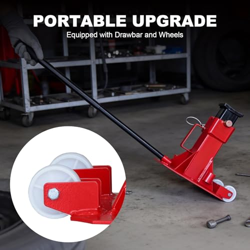 Jack Boss Heavy Duty 22 Ton (44,000 lbs) Jack Stands with Large Base and Strong Lock,Professional Pin Style Car Stands,Easily Moveable Car Lift Stands for Truck,SUV Pick Up, Red - size: 22 Ton Wheeled