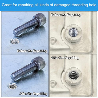 PATIKIL Thread Adapters Sleeve Reducing Nut, 10 Pcs M5x0.8 Male to M2.5x0.45 Female Repairing Insert Nut Screw Reducer Stainless Steel Fastener 5mm - size: M2.5xM5x5mm