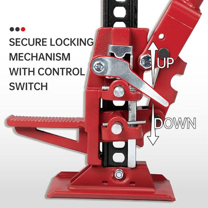 Maxority 3-Ton (6000 lbs) Capacity 60 in. Cast Iron Ratcheting Off-Road Utility Farm Jack Ideal for Car/Truck/ATV/SUV/Tractor