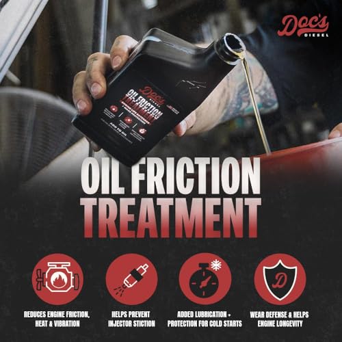 Doc's Diesel Oil Friction Treatment + 24/7 Cetane Boost Fuel Additive Kit – Engine Oil Additive & ULSD Fuel Treatment – Reduces Wear, Improves MPG (16 oz + 16 oz) - size: 24/7 + Oil Friction Treatment