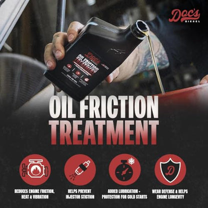 Doc's Diesel 24/7 Cetane Boost + Interval Diesel Treatment + Oil Friction Treatment Kit – Fuel System & Engine Protection – Cleans Injectors, Reduces Wear, Improves MPG (16 oz + 12 oz + 16 oz) - size: 24/7 + IDT + Oil Friction Treatment