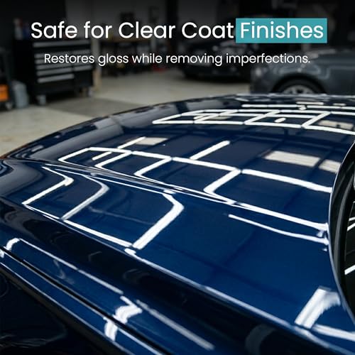 Car Scratch Remover Kit for Vehicles. Perfect for Car Clear Coat Repair, Wax Removal & Erase Scratches. Includes Buffing Pad, Filling/Polish Rubbing Compound, & Polishing Cloth