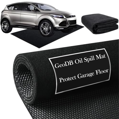 Oil Spill Mat for Driveway Garage, 72x60 Oil Drip Rubber Mat Under Car | Heavy Duty, Absorbent, Waterproof, Leak Resistant, Protect Garage Floor, for Auto Tractor Mower Repairs Oil Change, Black - size: 72" x 60"-Nonslip Black