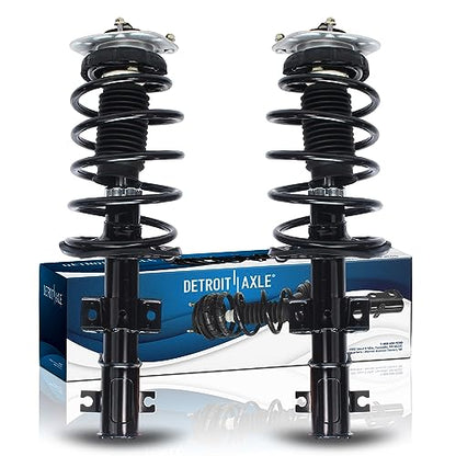 Detroit Axle - 2 Front Struts for 2001-2009 Volvo S60, 1999-2006 S80, 2001-2007 V70, Struts & Coil Spring Assembly 2002 2003 2004 2005 Replacement [w/o Four C Active Chassis] Suspension Struts Shocks - size: 171485L_171485R/PAIR